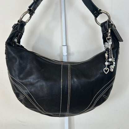Coach Black Leather Hobo Shoulder Bag G06D-10031