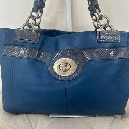Coach Blue Leather Penelope 3 Compartment Shoulder Bag E1160-F16531