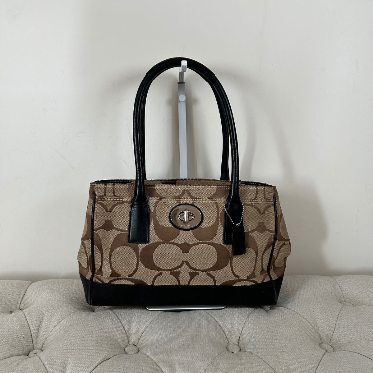 Coach Madeline Brown Monogram Shoulder Bag G0982-F13571