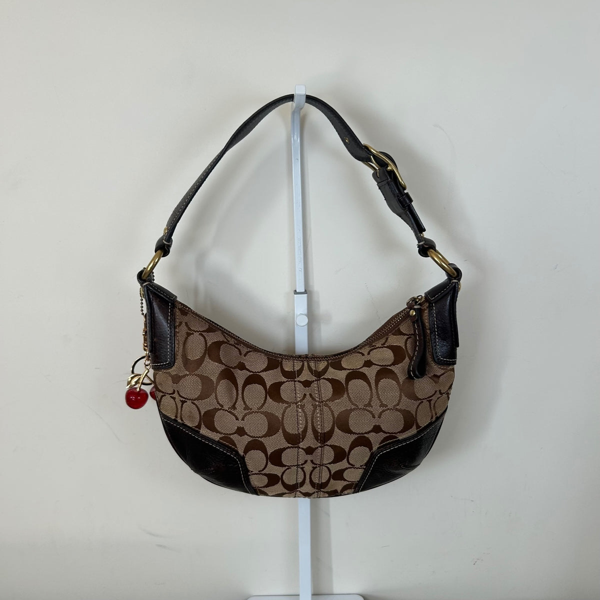 Coach Brown Monogram Hobo Shoulder Bag H0768-11371