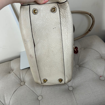 Coach Hampton Beige Pebbled Leather Shoulder Bag J0693-10530