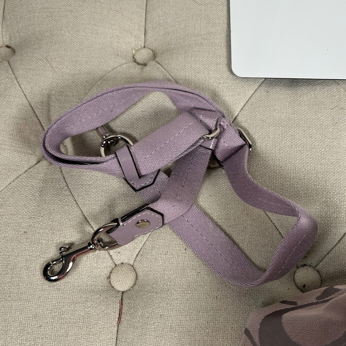 Coach Lilac Convertible Large Signature Stripe Hobo Shoulder Bag B1261-F19281