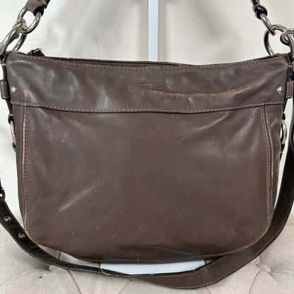 Coach Zoe Brown Leather Hobo Slouchy Convertible Shoulder Bag G1020-F14707