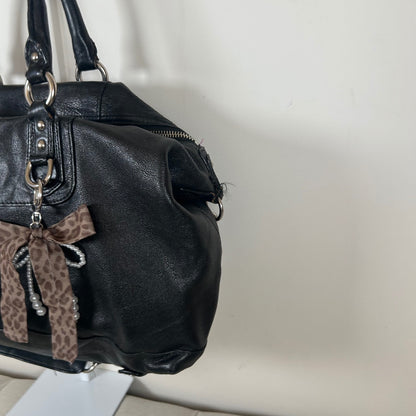 Coach Ashley Black Leather Large Convertible Shoulder Bag B1173-F15447