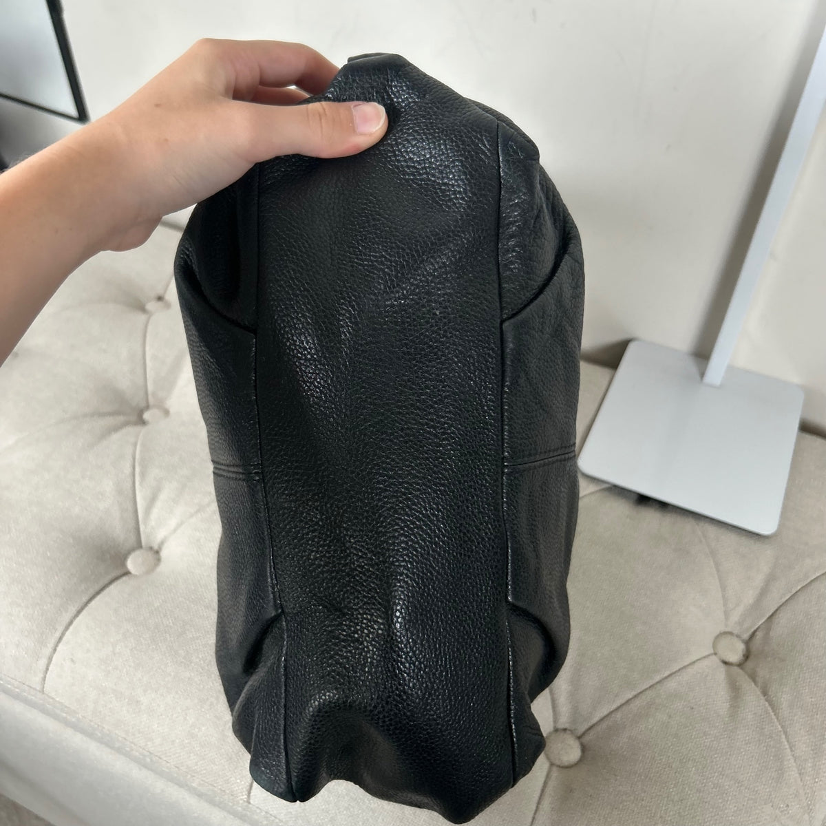 Coach Black Pebbled Leather Shoulder Bag A1376-F15064