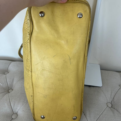 Coach Yellow Monogram Leather 3 Compartment Shoulder Bag A1382-F21938