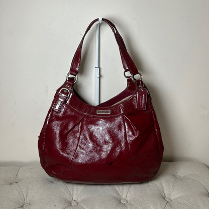 Coach Red Patent Leather 3 Compartment Shoulder Bag H1276-F19708