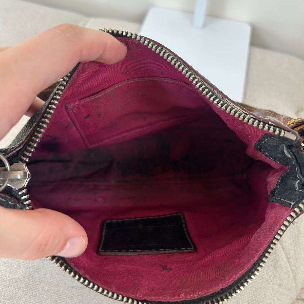 Coach Black Pebbled Leather Mini Shoulder Bag C05S-8E96