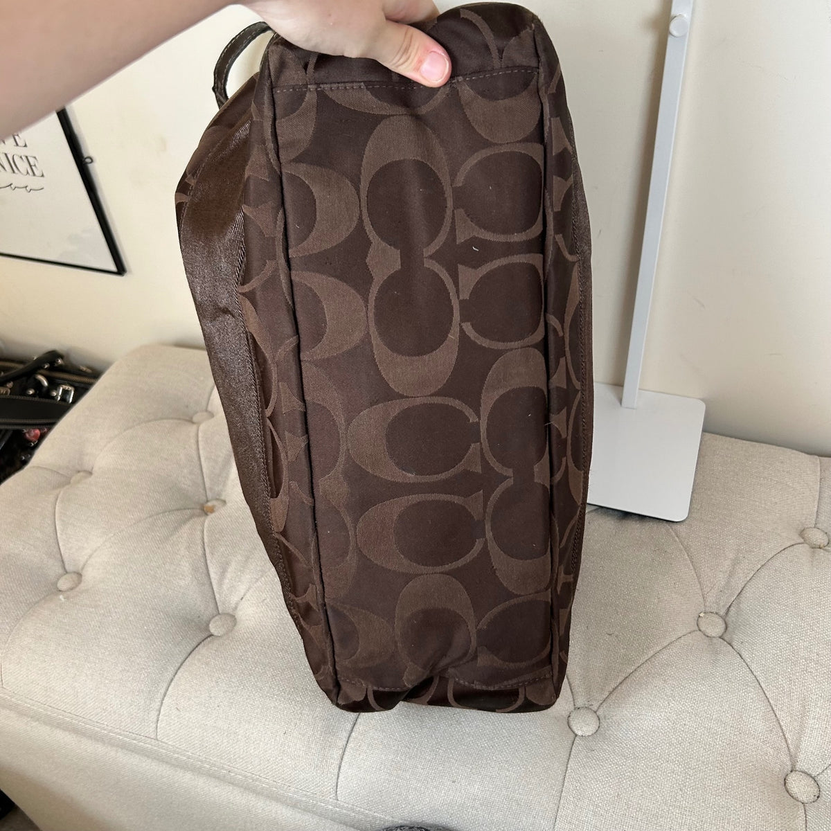 Coach Chocolate Brown Maternity Shoulder Bag H1161-F18033