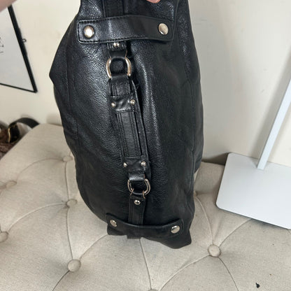Coach Ashley Black Leather Large Convertible Shoulder Bag B1173-F15447