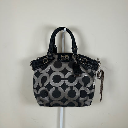 Coach Ashley Mini Op Art Grey Handbag G1176-16601