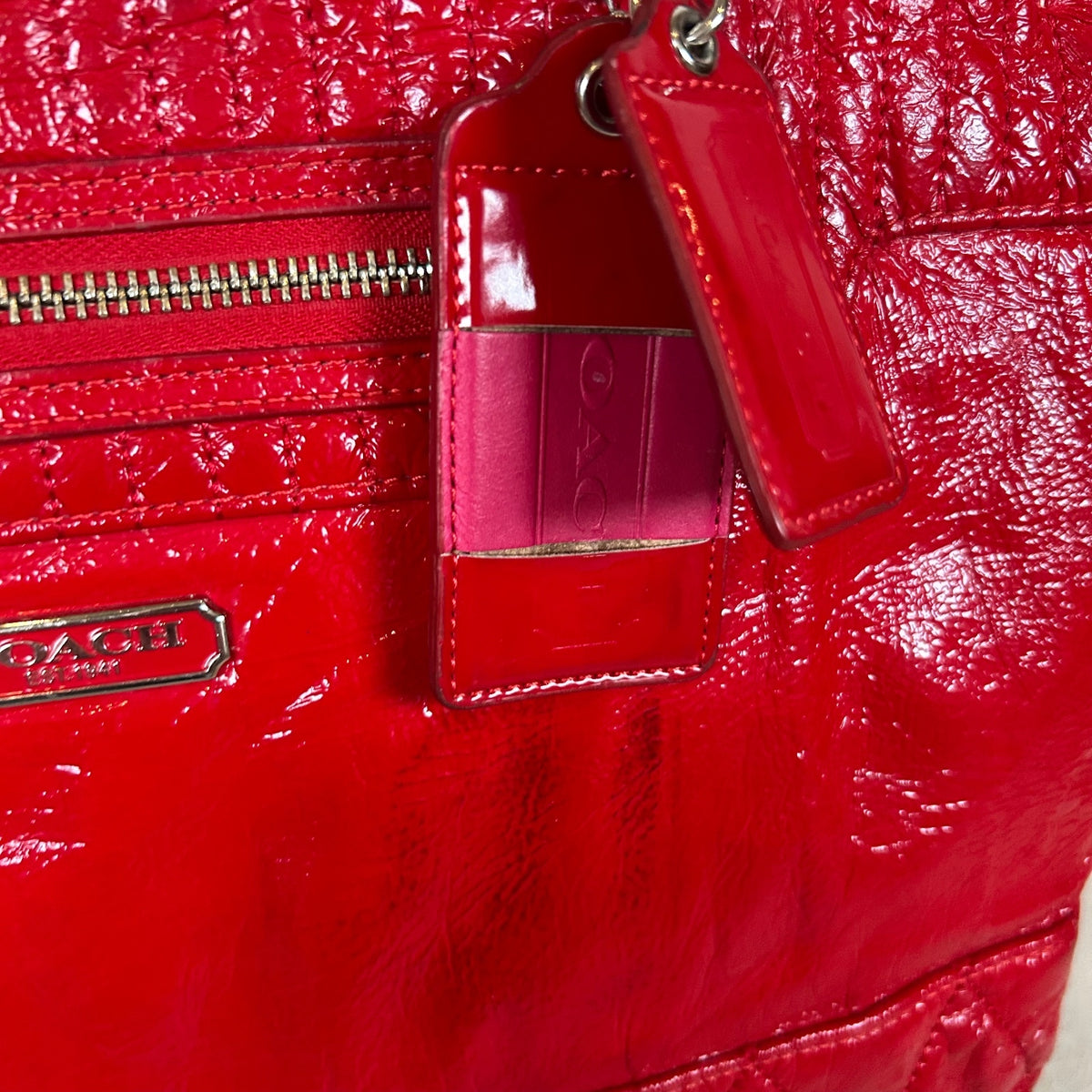 Coach Red Patent Leather Shoulder Bag G11768-18674