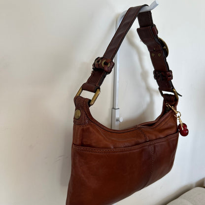 Coach Bleecker Laced Hobo Shoulder Bag Tan Brown Leather H0769-11416