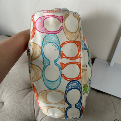Coach Colourful Scribble Hobo Shoulder Bag A0851-F11672