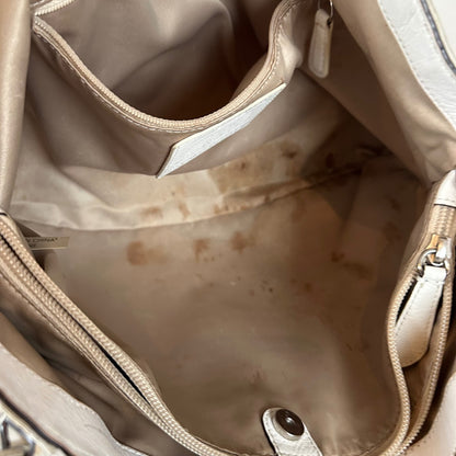 Coach Soho Large Beige Sateen Tote Shoulder Bag M1382-F25294