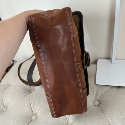 Coach Brown Leather Crossbody Shoulder Bag E0767-F11196