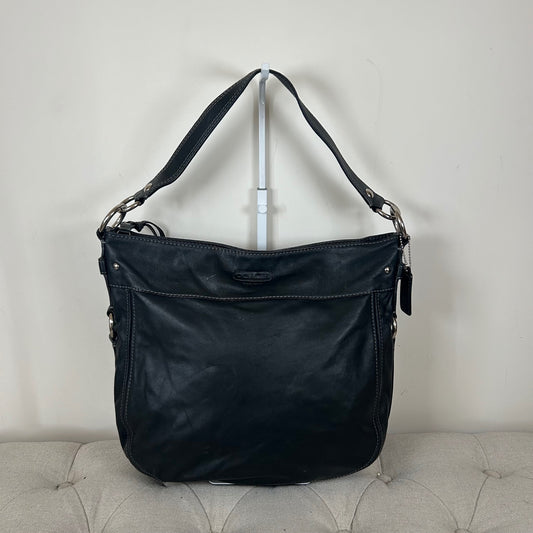 Coach Zoe Black Leather Shoulder Bag F1032-F14706