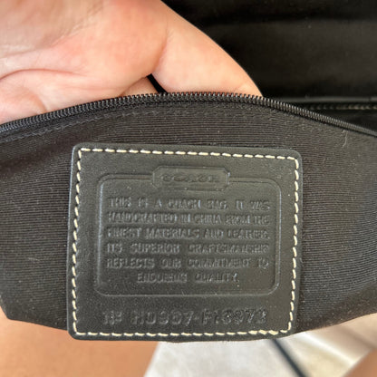 Coach Hampton Black Signature Monogram Shoulder Bag H0967-F13972