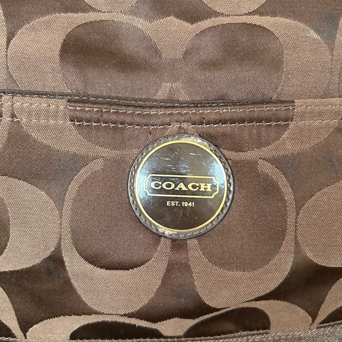 Coach Chocolate Brown Maternity Shoulder Bag H1161-F18033