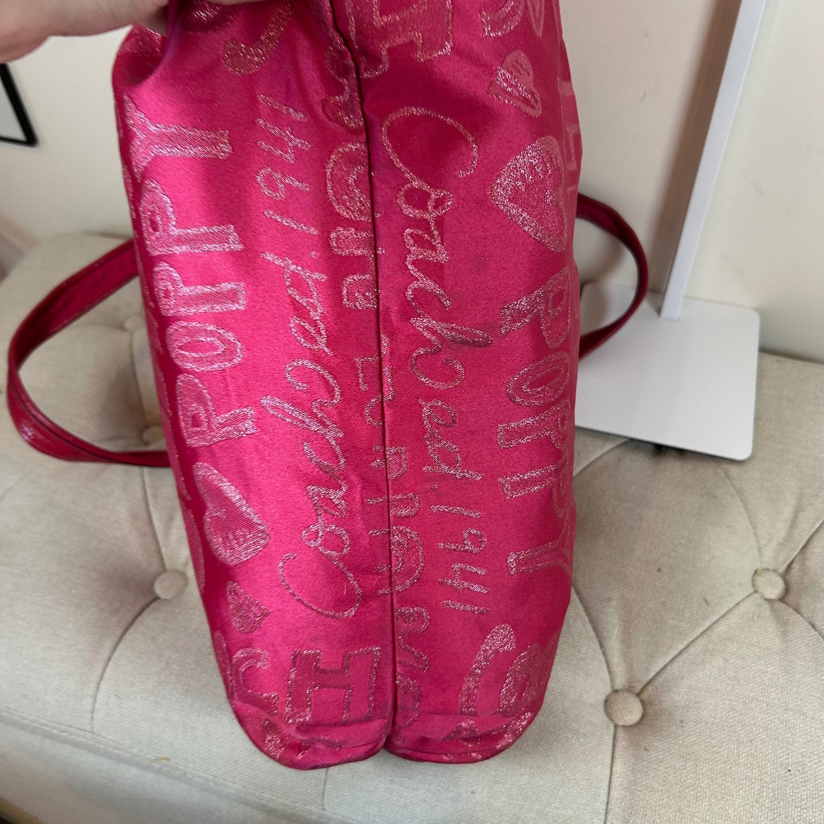 Coach Poppy Neon Pink Shoulder Tote Bag C1069-15301