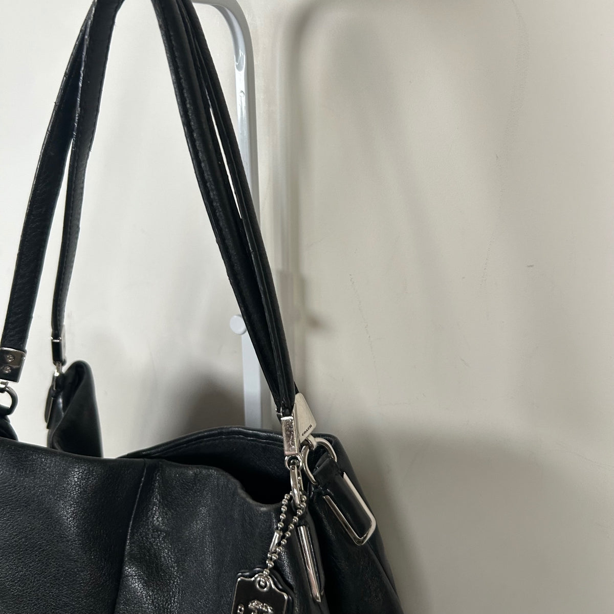 Coach Black Leather 3 Compartment Shoulder Bag E1376-26224