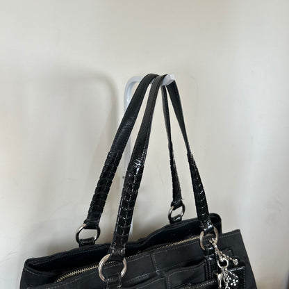 Coach Black Monogram Penelope Shoulder Bag L1173-18966