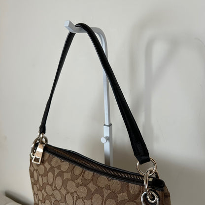 Coach Brown Monogram Shoulder Bag