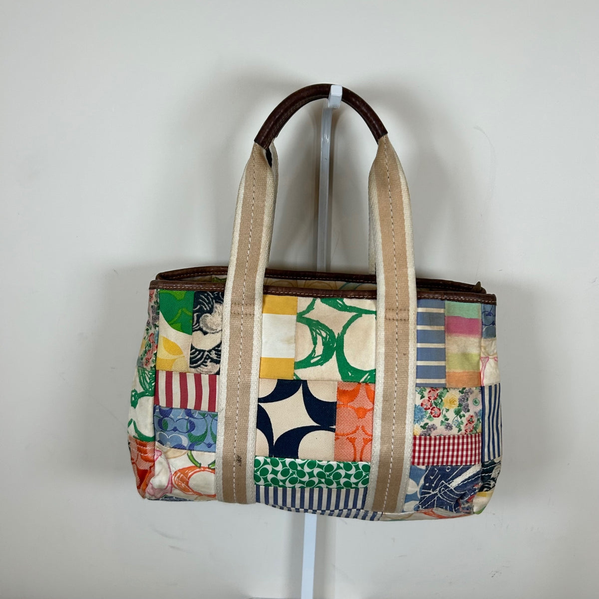 Coach Patchwork Colourful Tote Beach Bag L0649-10454