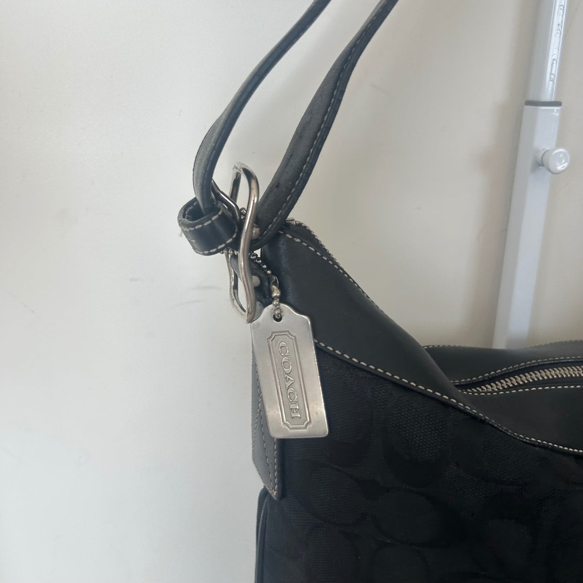 Coach Black Monogram Bucket Shoulder Bag H3K-6346