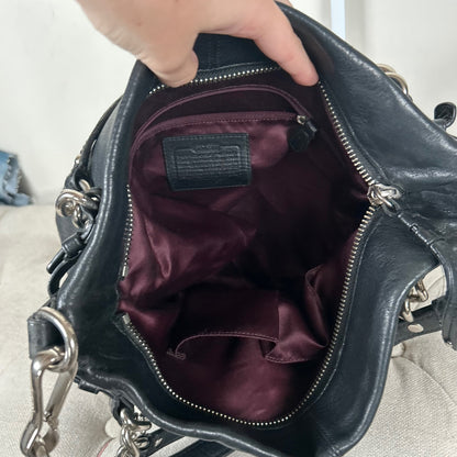 Coach Black Leather Convertible Shoulder Bag E0920-14142