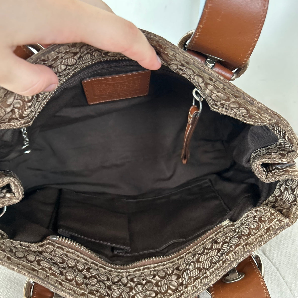 Coach Brown Monogram Soho Tote Shoulder Bag C0867-F12310