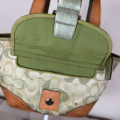 Coach Green Optic Ladybug Handle Top Soho Shoulder Bag M04Q-5621