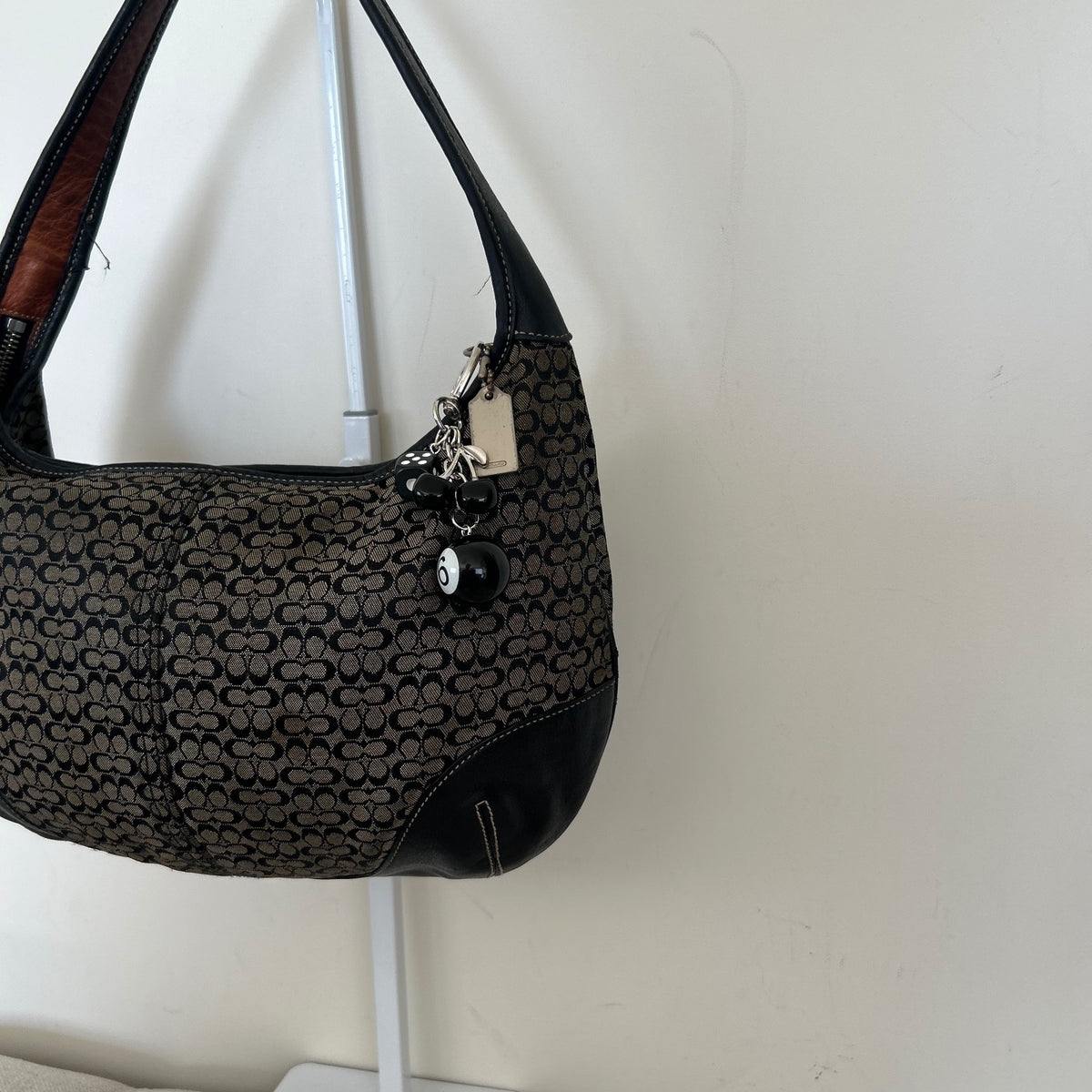 Coach Black Monogram Ergo Shoulder Bag B35-6617