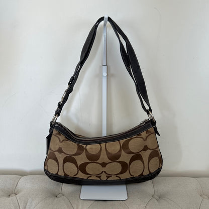 Coach Brown Monogram Convertible Shoulder Bag K1275-F19731