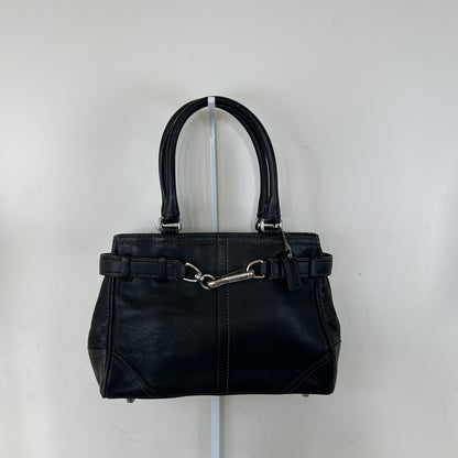 Coach Black Leather Hampton Handbag E0793-F11199