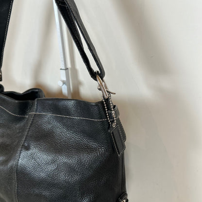 Coach Black Pebbled Leather Convertible Shoulder Bag C1120-F15064
