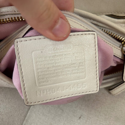 Coach White Monogram Hobo Shoulder Bag H04J-1455