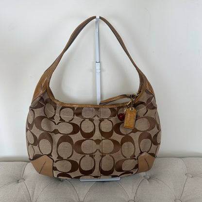 Coach Brown Monogram Ergo Gold Turnlock Shoulder Bag K0785-11601