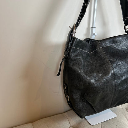 Coach Black Pebbled Leather Convertible Shoulder Bag C1120-F15064