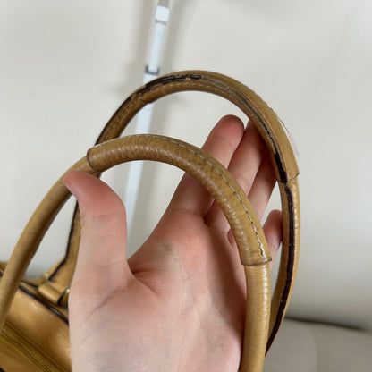 Coach Pastel Yellow Leather Hampton Shoulder Bag A0793-10529