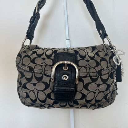 Coach Black Monogram Soho Shoulder Bag F0869-F11862