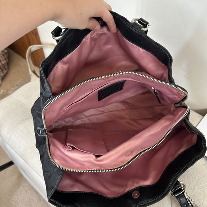 Coach Black Monogram Penelope Shoulder Bag L1173-18966