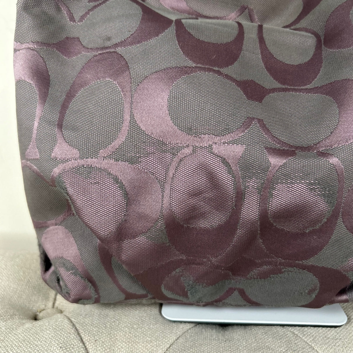 Coach Purple Convertible Monogram Shoulder Bag F1281-F15067