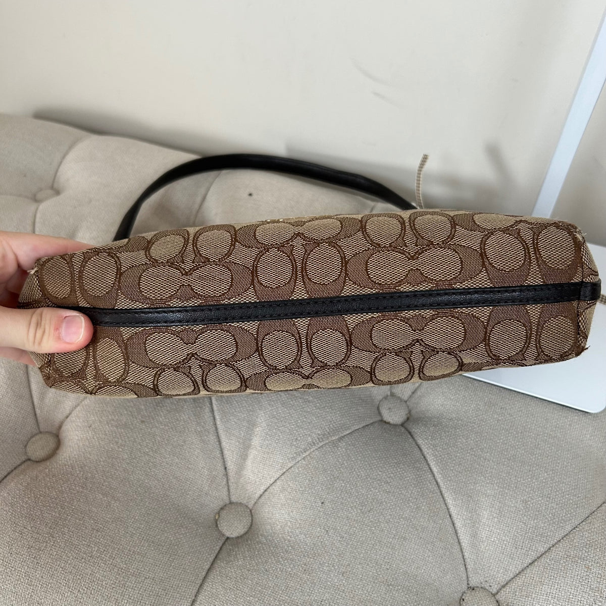 Coach Brown Monogram Shoulder Bag