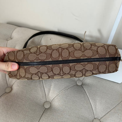 Coach Brown Monogram Shoulder Bag