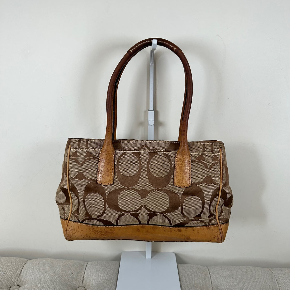 Coach Madeline Brown Monogram Shoulder Bag E0826-12463