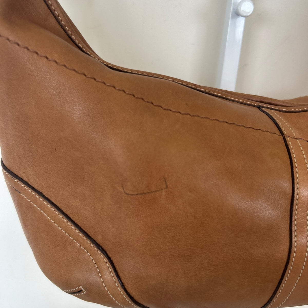 Coach Soho Tan Leather Hobo Shoulder Bag Handbag Purse Y2K E3S-9464