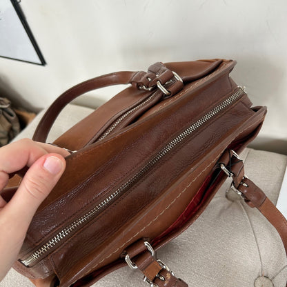 Coach Brown Leather Hampton Shoulder Bag H05S-7465