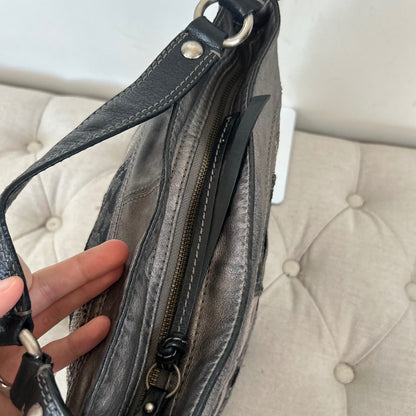 Coach Grey Patchwork Zoe Hobo Slouchy Shoulder Bag H0873-12901
