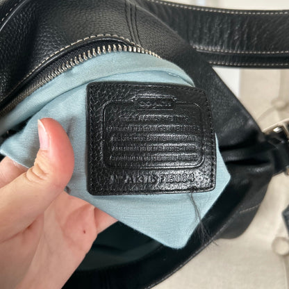 Coach Black Pebbled Leather Shoulder Bag A1376-F15064